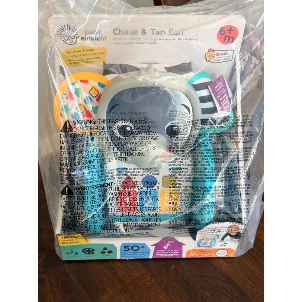 Baby Einstein Chase & Tap Earl Toy Baby Unisex OS Blue‎ Interactive NWT